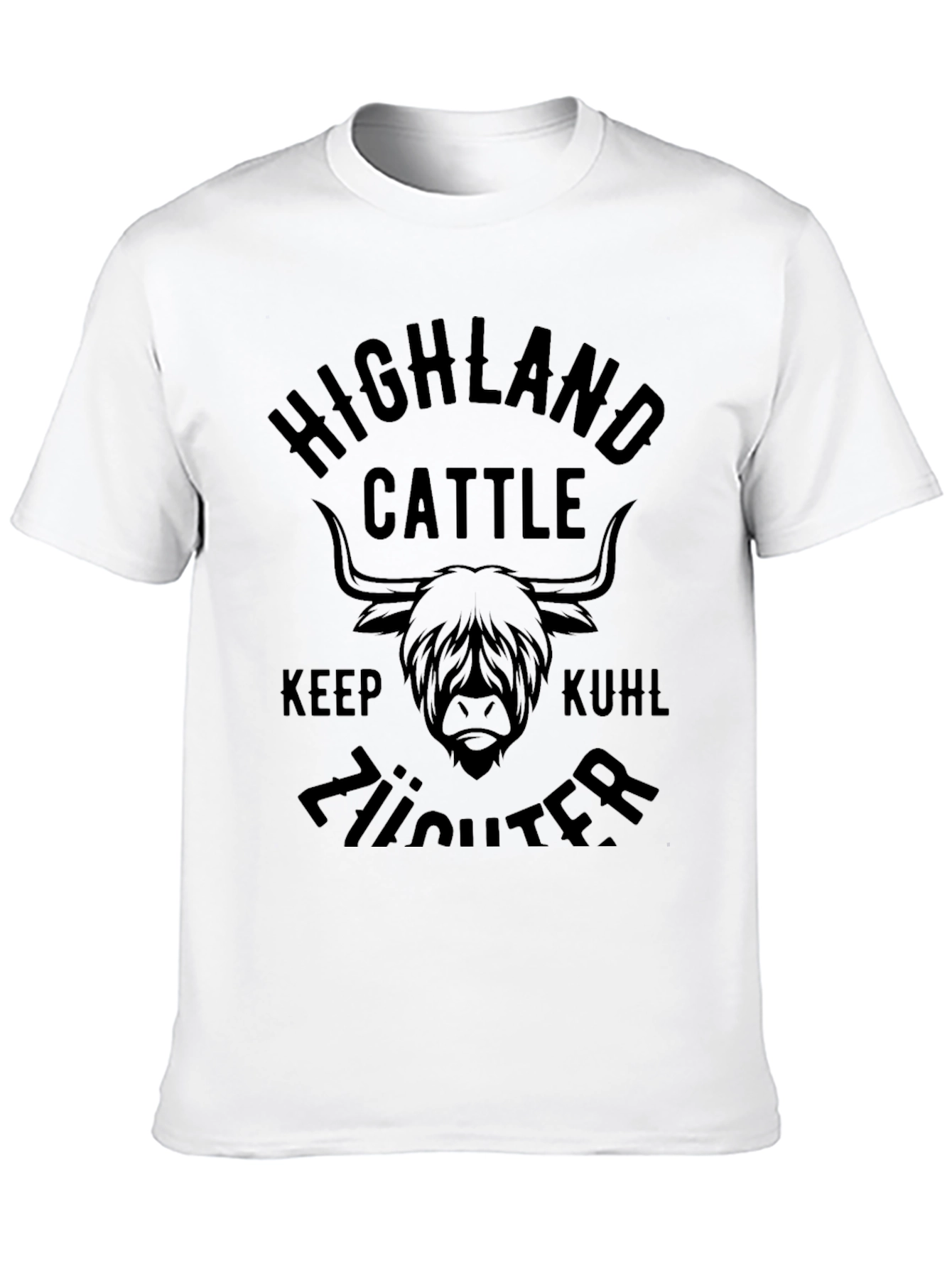 Highland Cattle Keep Kuhl Züchter T-Shirt