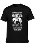 Shetland Pony Harm Warning T-Shirt