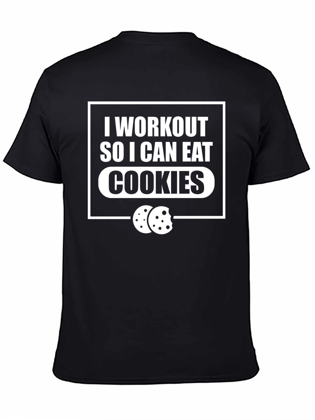 Workout for Cookies Graphic Tee - Black
