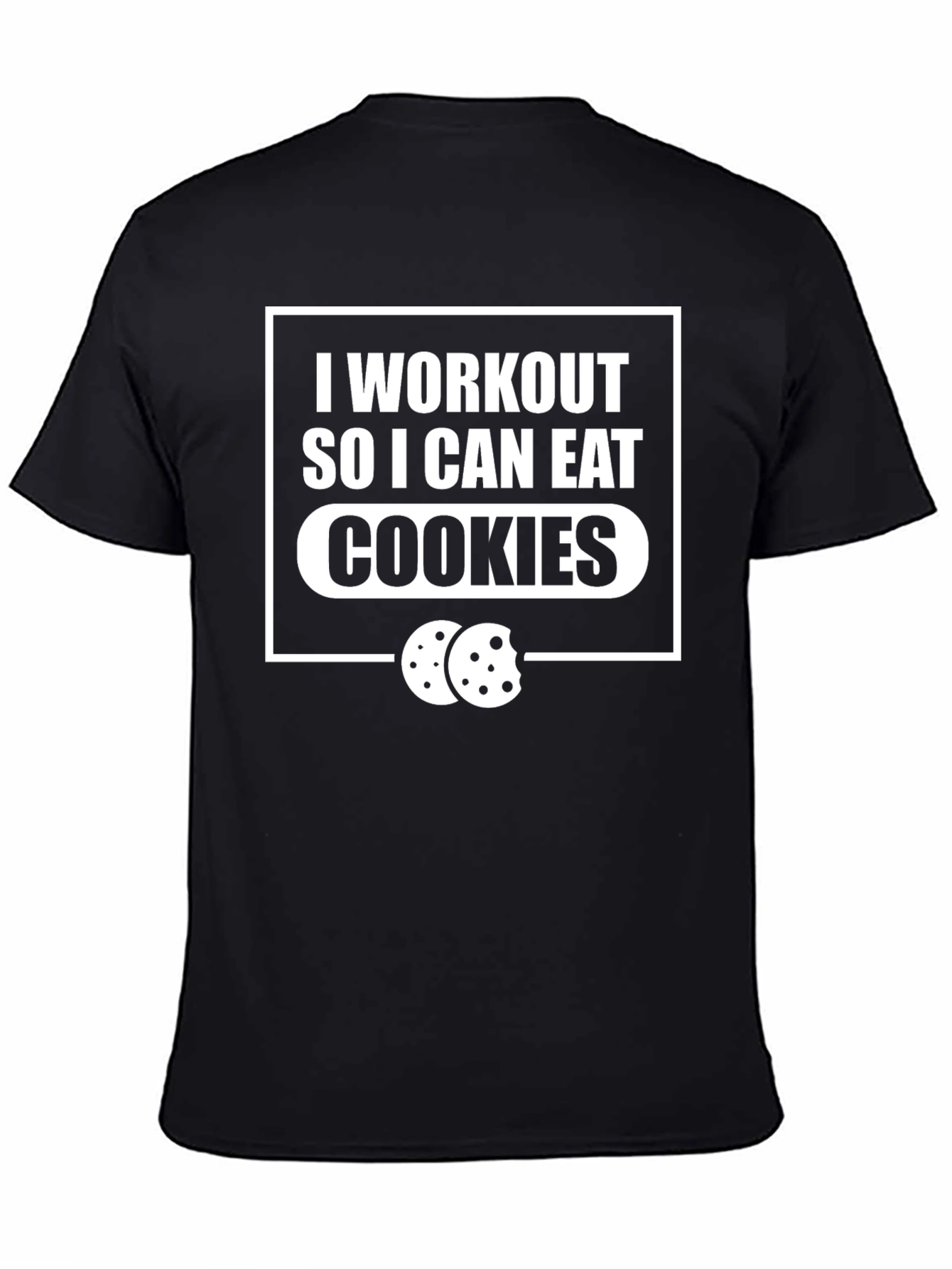 Workout for Cookies Graphic Tee - Black