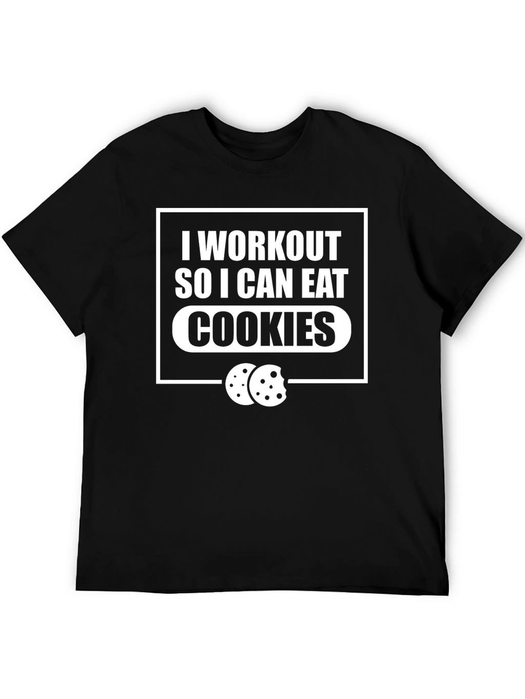 Workout for Cookies Graphic Tee - Black