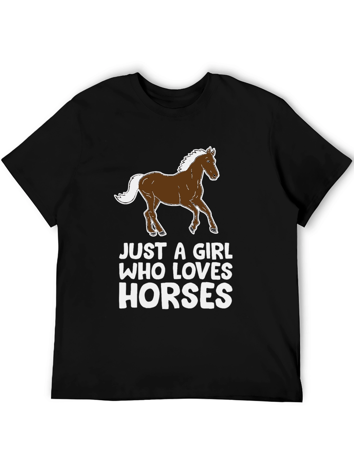 Just a Girl Who Loves Horses Graphic Tee