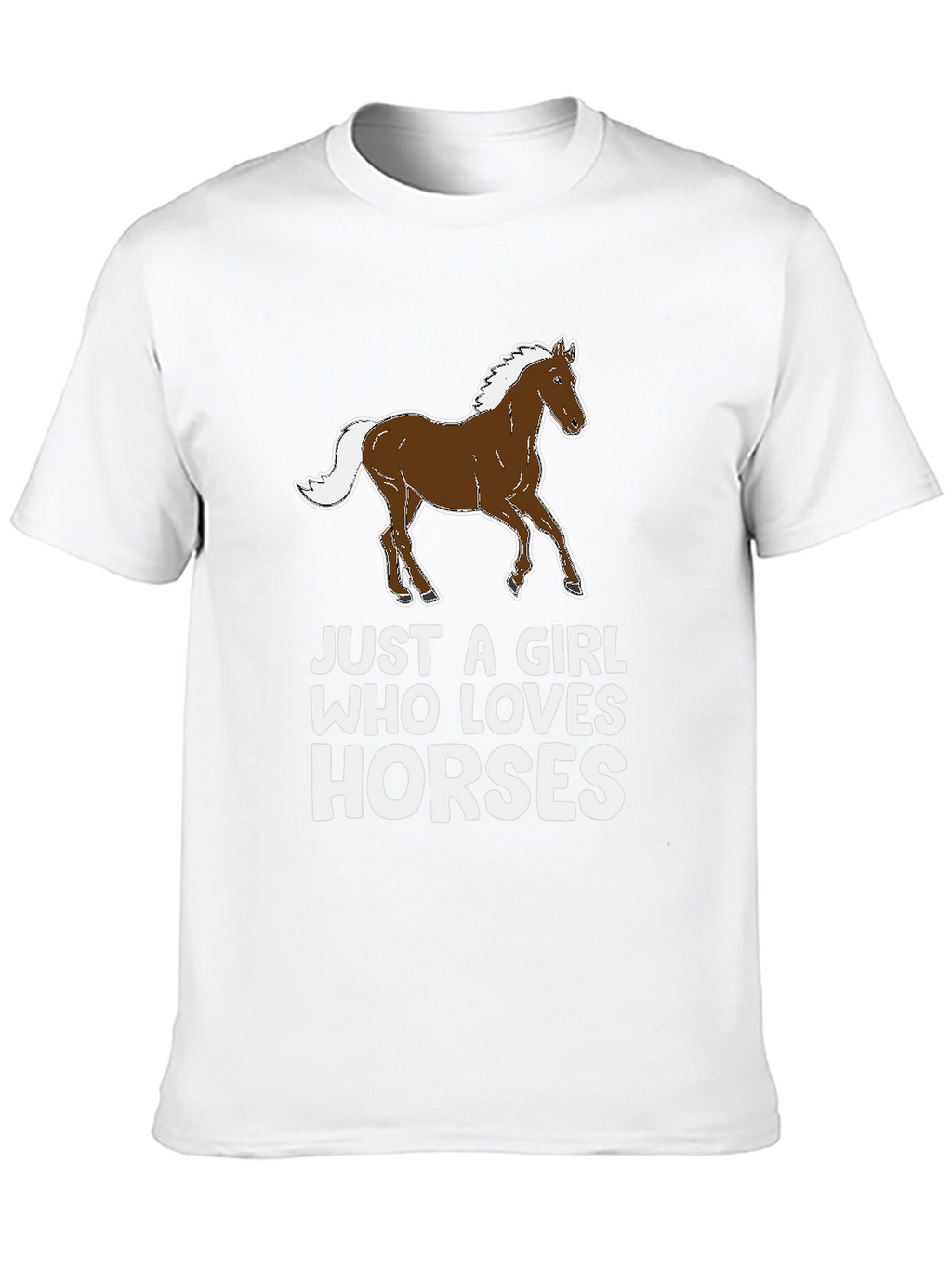 Just a Girl Who Loves Horses Graphic Tee