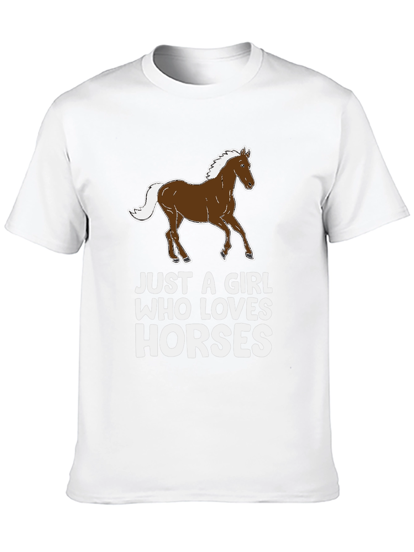 Just a Girl Who Loves Horses Graphic Tee