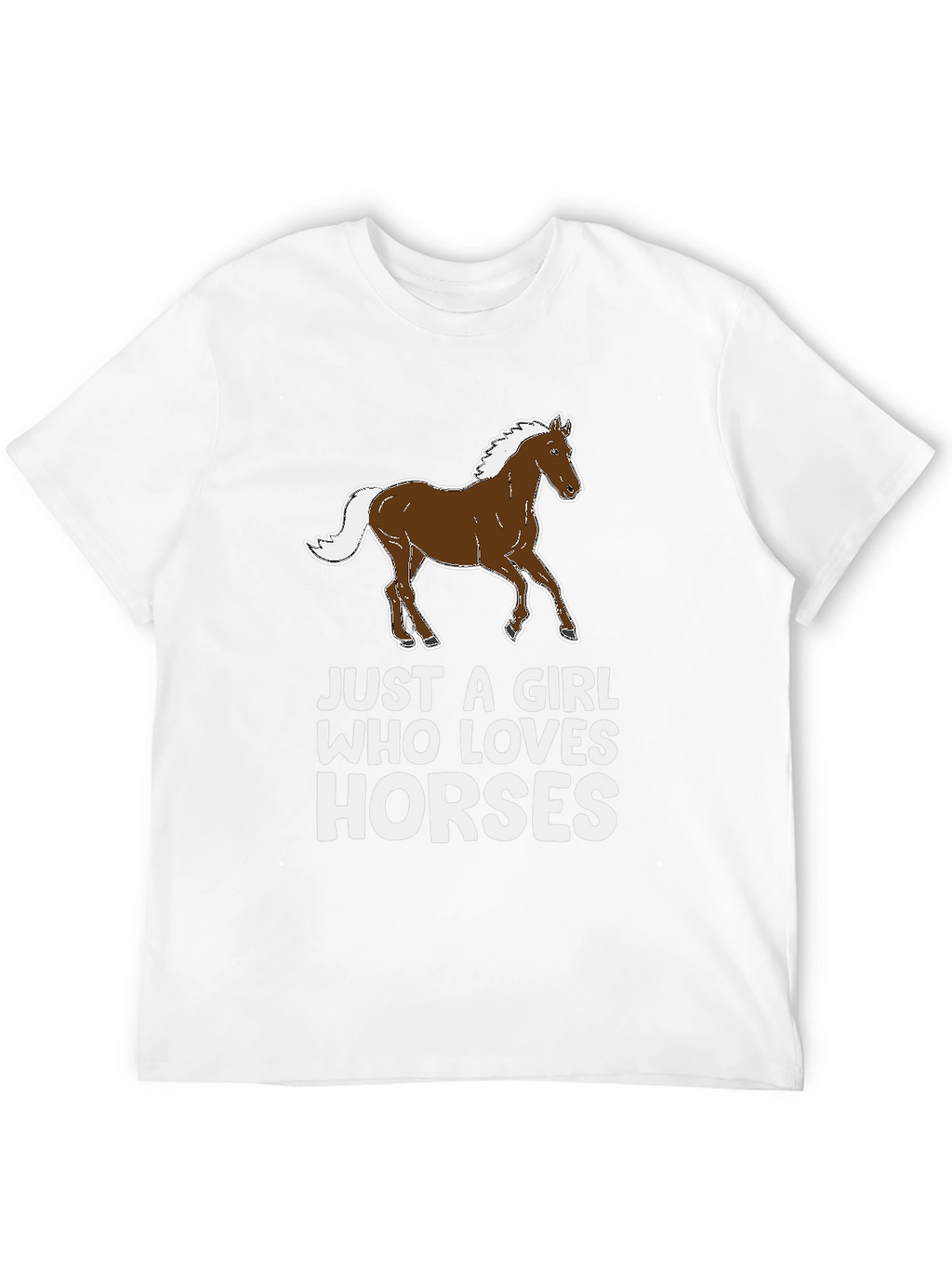Just a Girl Who Loves Horses Graphic Tee
