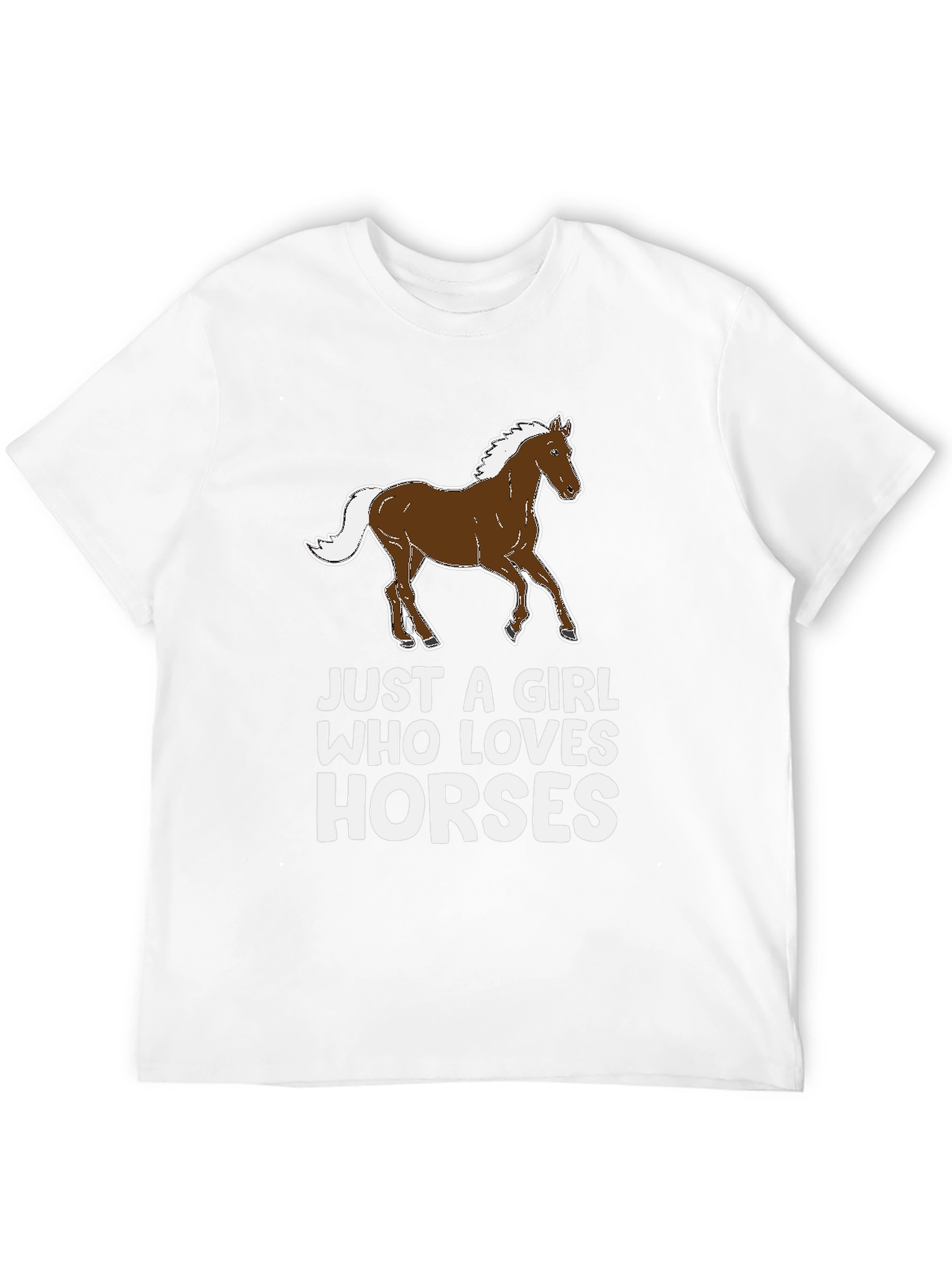 Just a Girl Who Loves Horses Graphic Tee