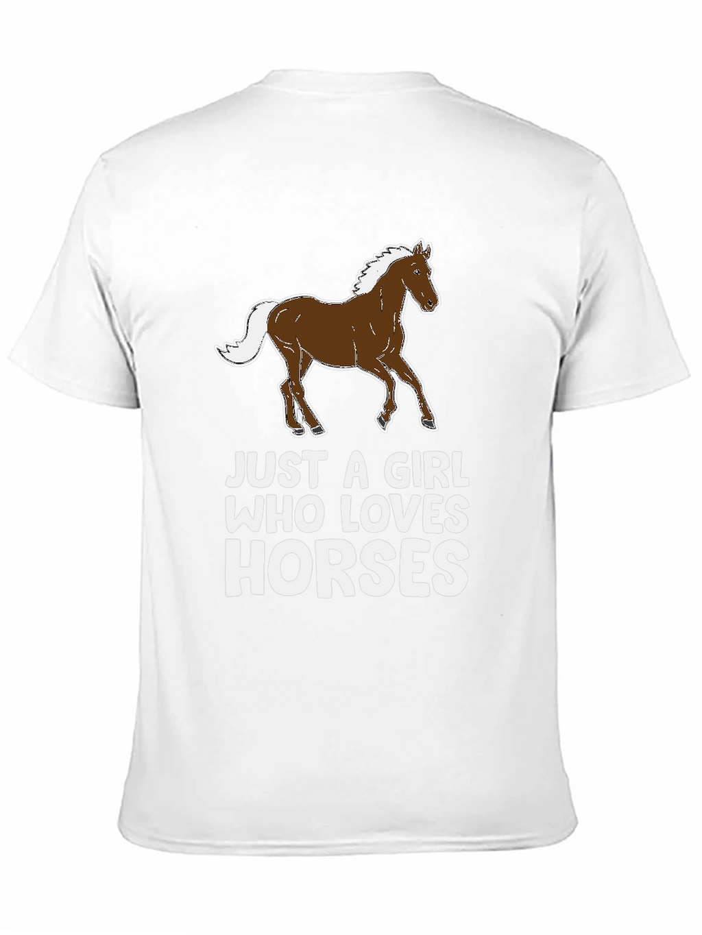 Just a Girl Who Loves Horses Graphic Tee