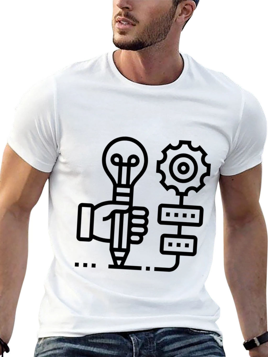 Idea & Process Black T-Shirt