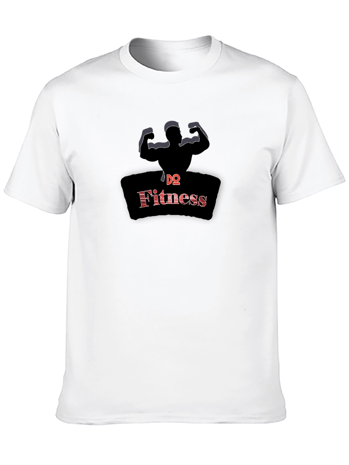 DQ Fitness Black Graphic Tee