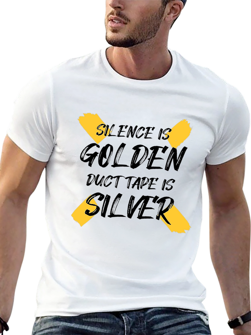 Silence is Golden Duct Tape is Silver Graphic Tee