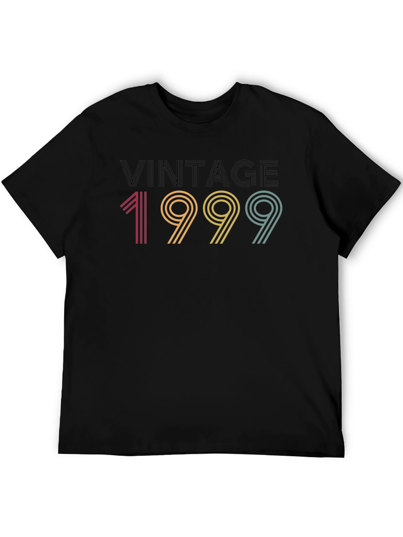 Vintage 1999 Retro Style Black T-Shirt