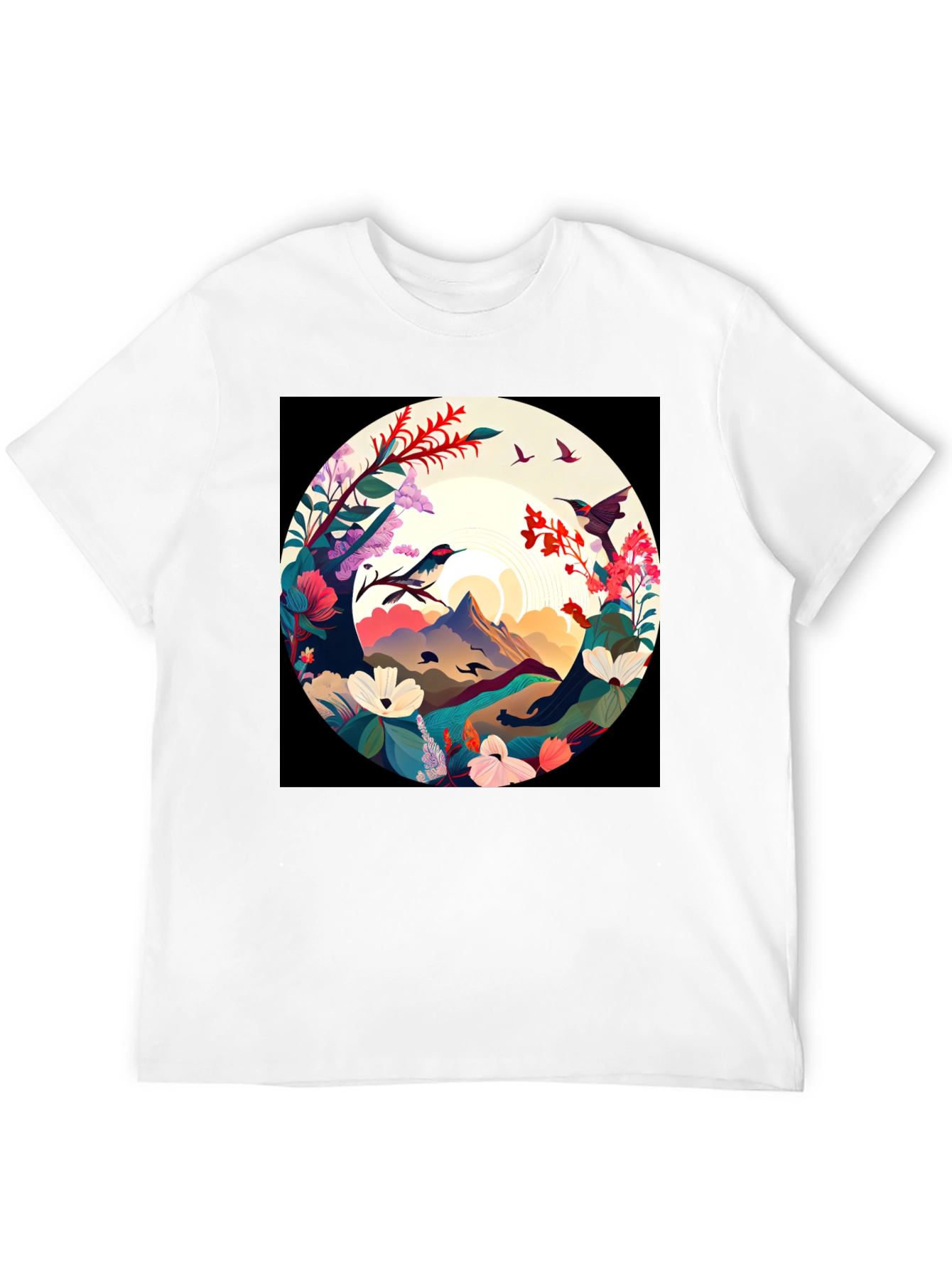Hummingbird Mountain View Graphic Tee