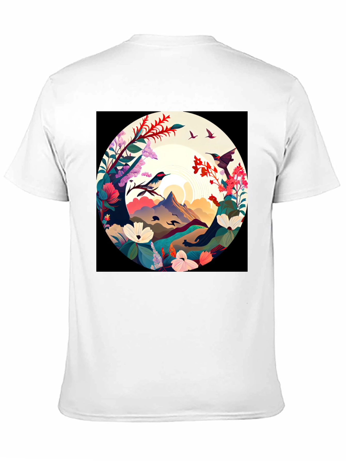 Hummingbird Mountain View Graphic Tee