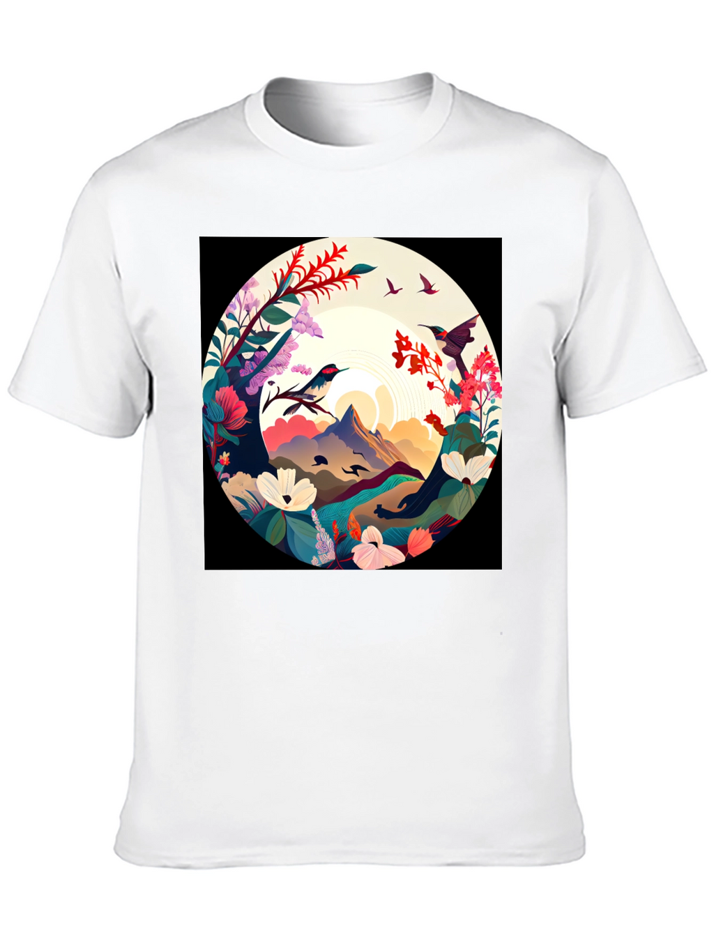 Hummingbird Mountain View Graphic Tee