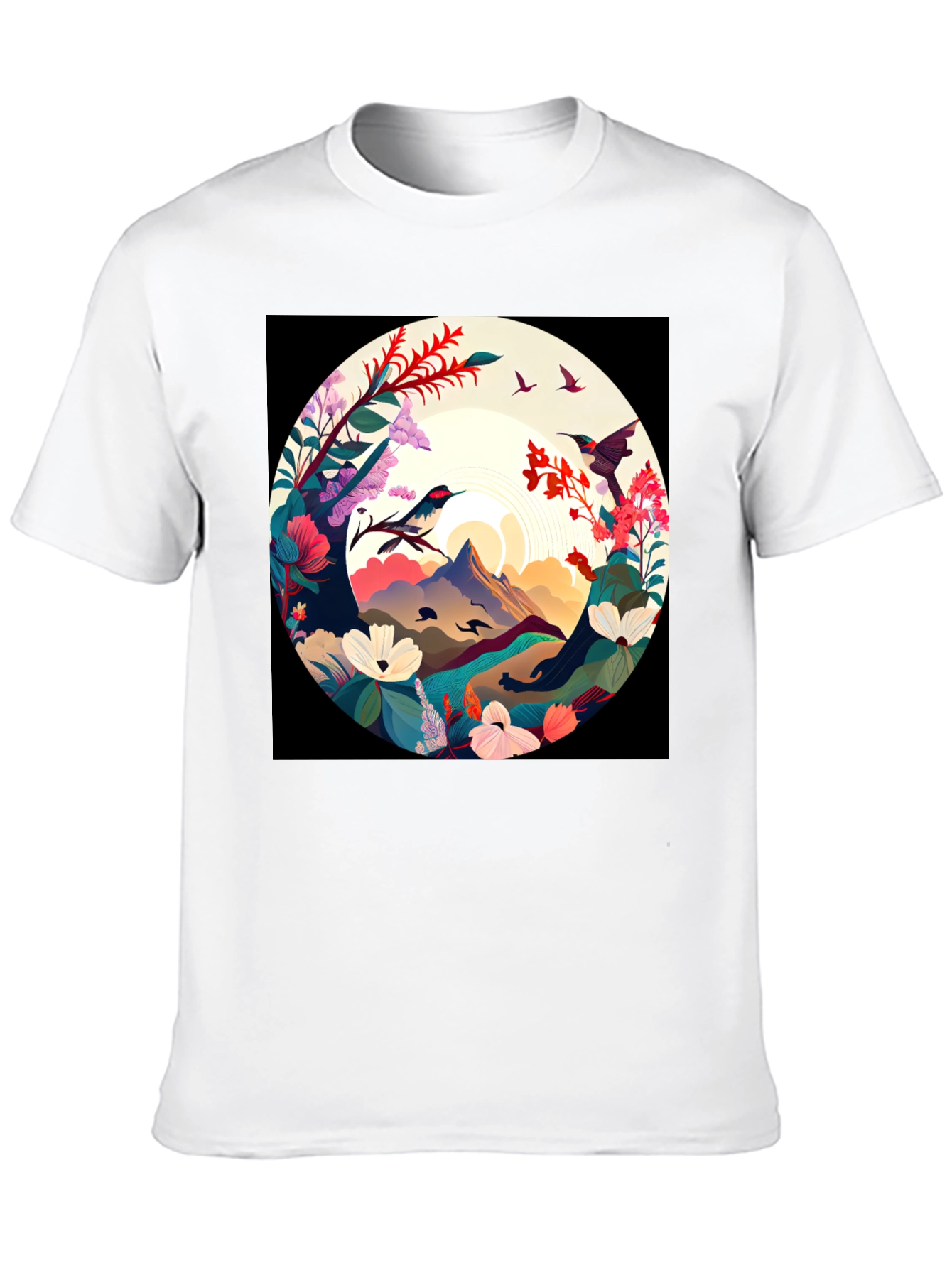 Hummingbird Mountain View Graphic Tee