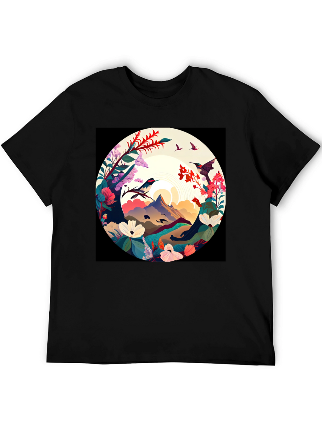 Hummingbird Mountain View Graphic Tee