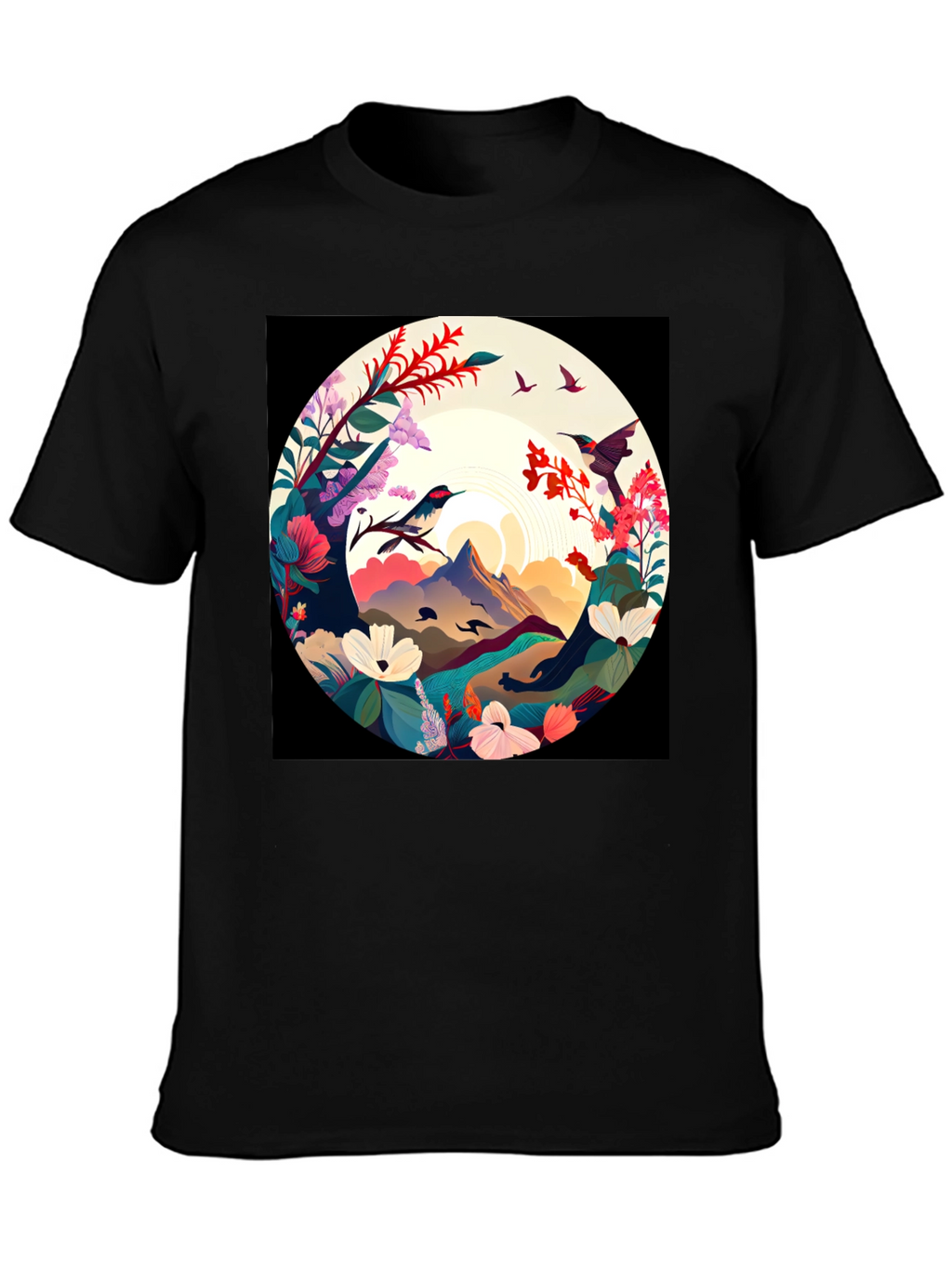 Hummingbird Mountain View Graphic Tee