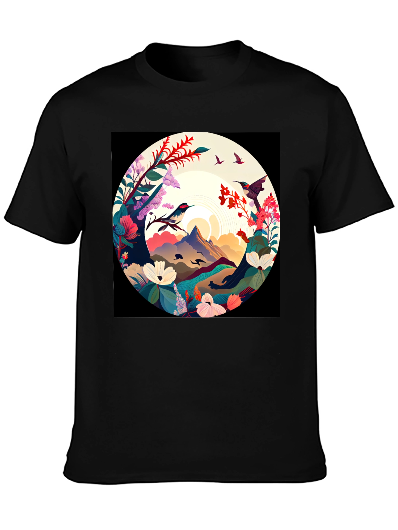 Hummingbird Mountain View Graphic Tee