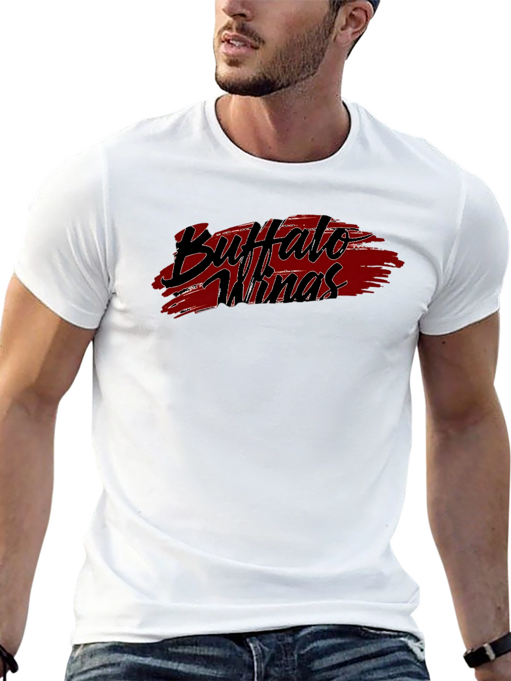 Buffalo Wings Graphic Tee - Black T-Shirt
