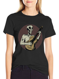 Alien Guitarist Graphic T-Shirt - Unique Design