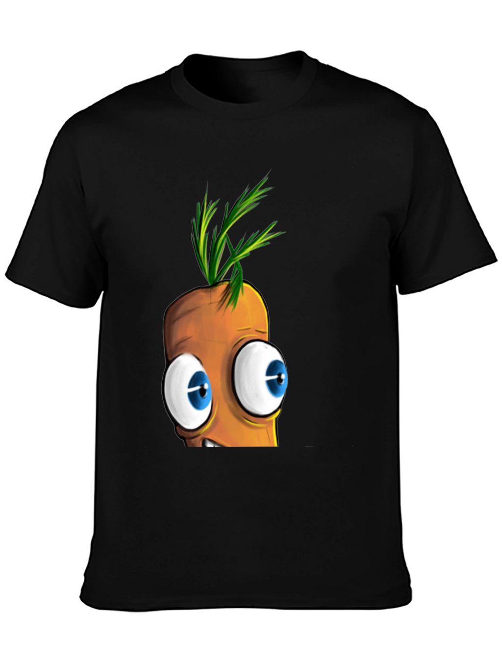 Cartoon Carrot Face T-Shirt