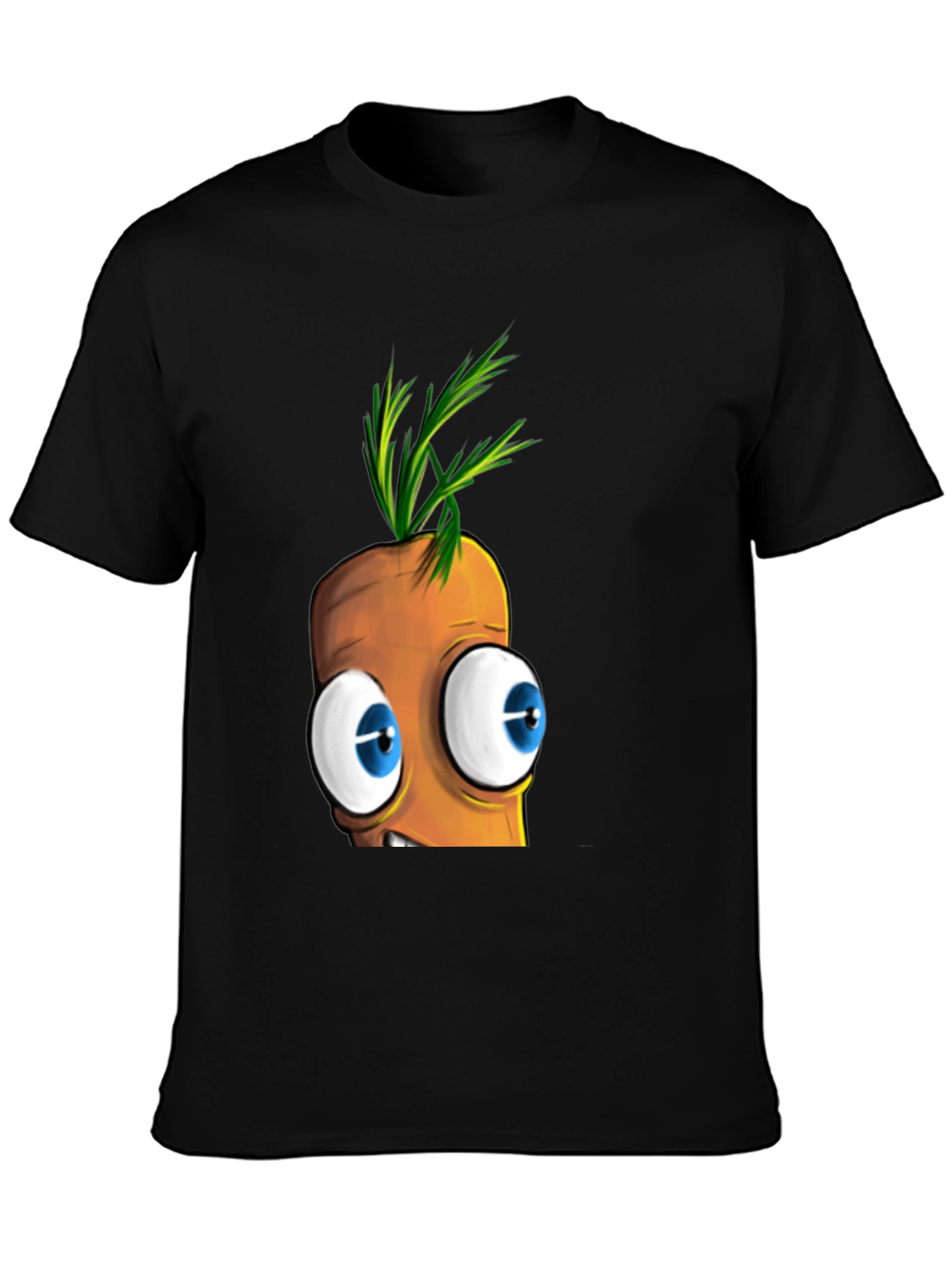 Cartoon Carrot Face T-Shirt