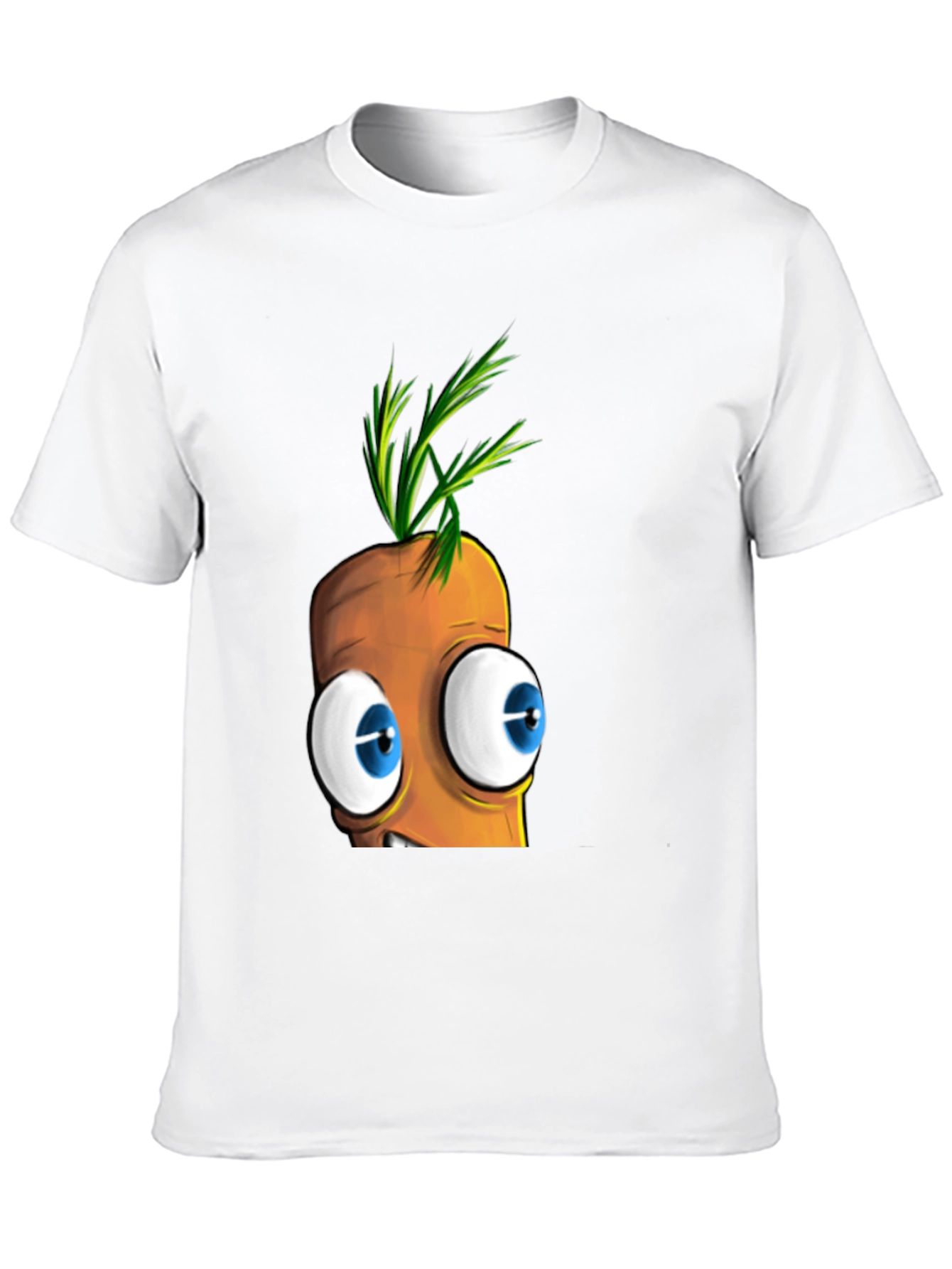 Cartoon Carrot Face T-Shirt