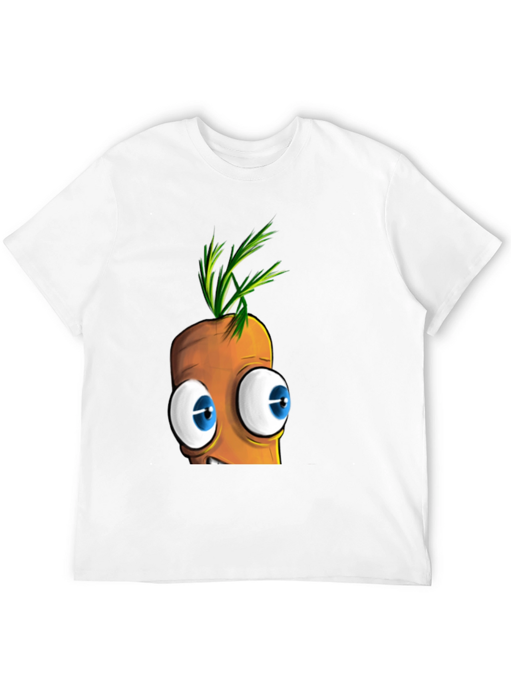Cartoon Carrot Face T-Shirt