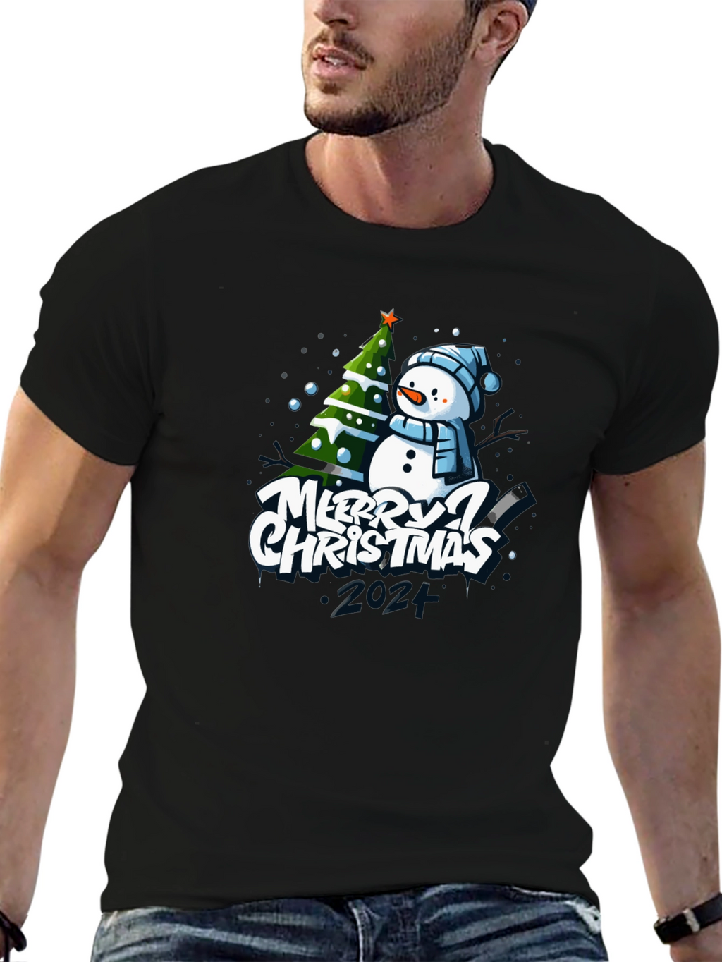 Merry Christmas Snowman T-Shirt