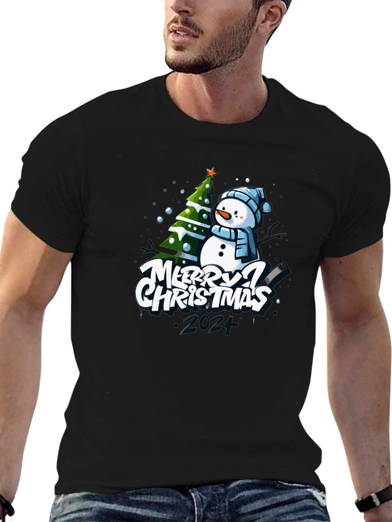 Merry Christmas Snowman T-Shirt