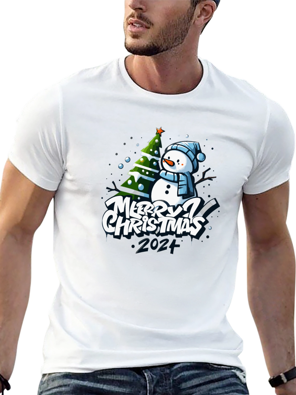 Merry Christmas Snowman T-Shirt