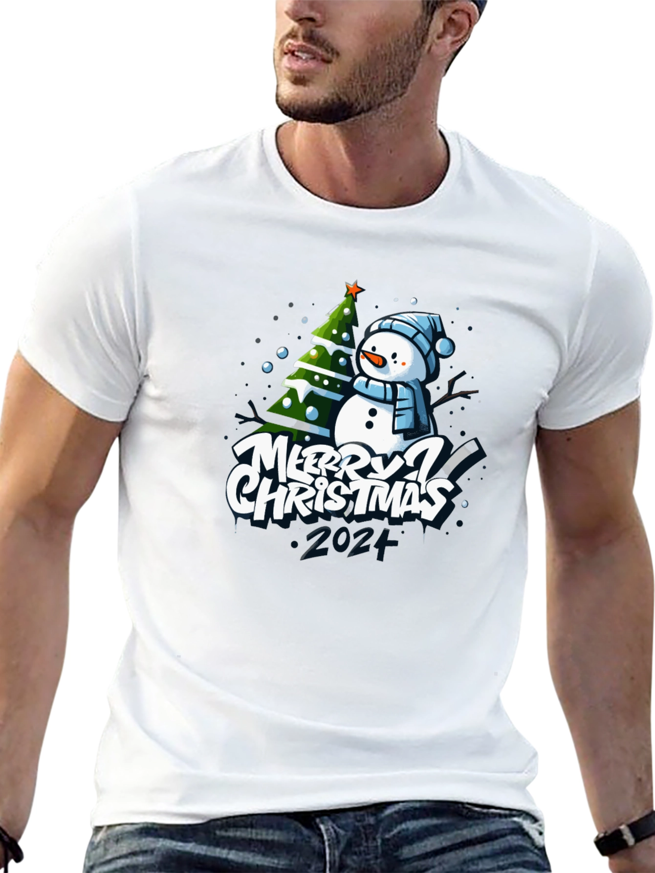 Merry Christmas Snowman T-Shirt
