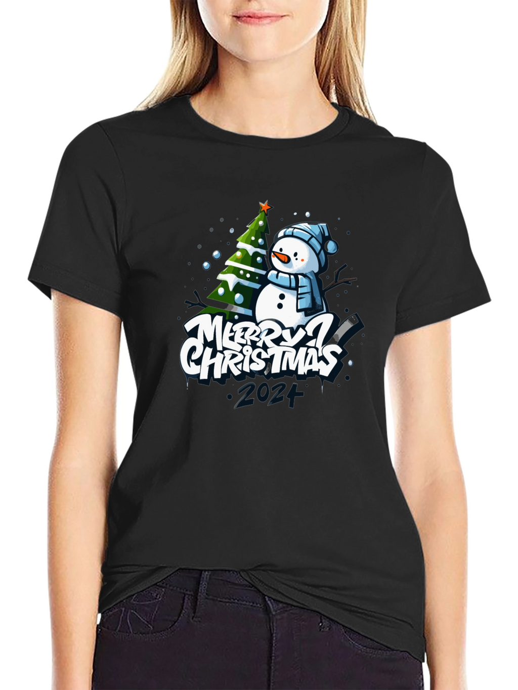Merry Christmas Snowman T-Shirt