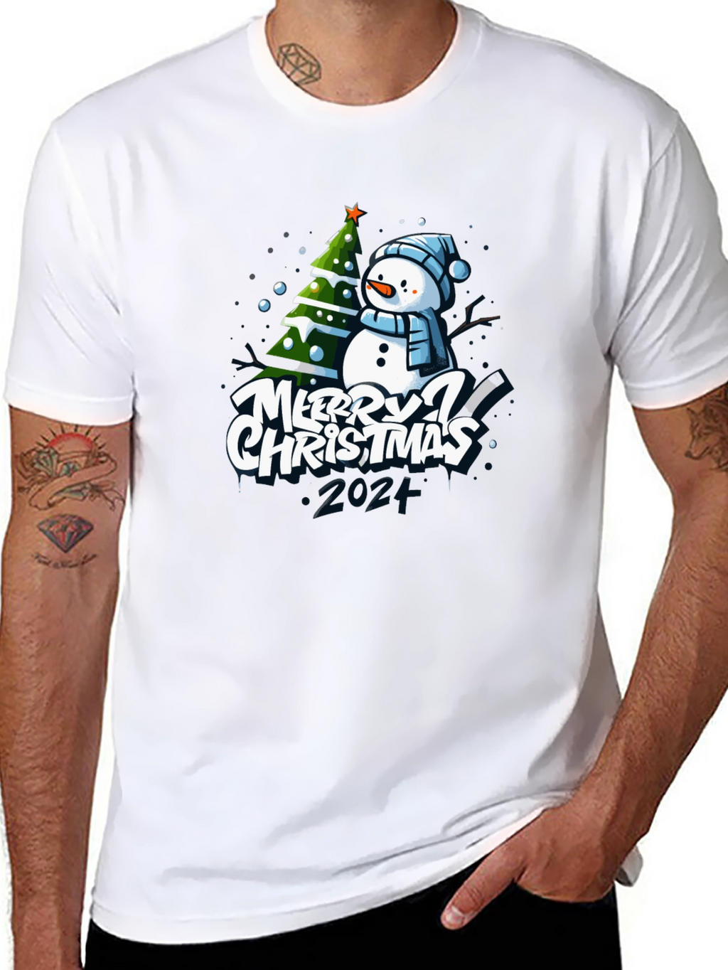 Merry Christmas Snowman T-Shirt