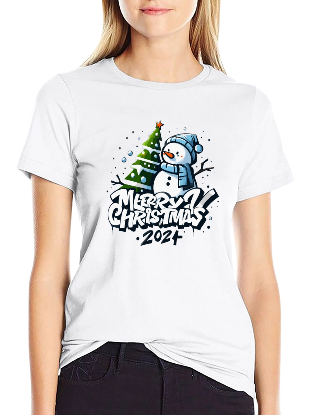 Merry Christmas Snowman T-Shirt