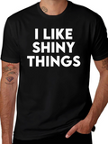 I Like Shiny Things - Black Graphic Tee
