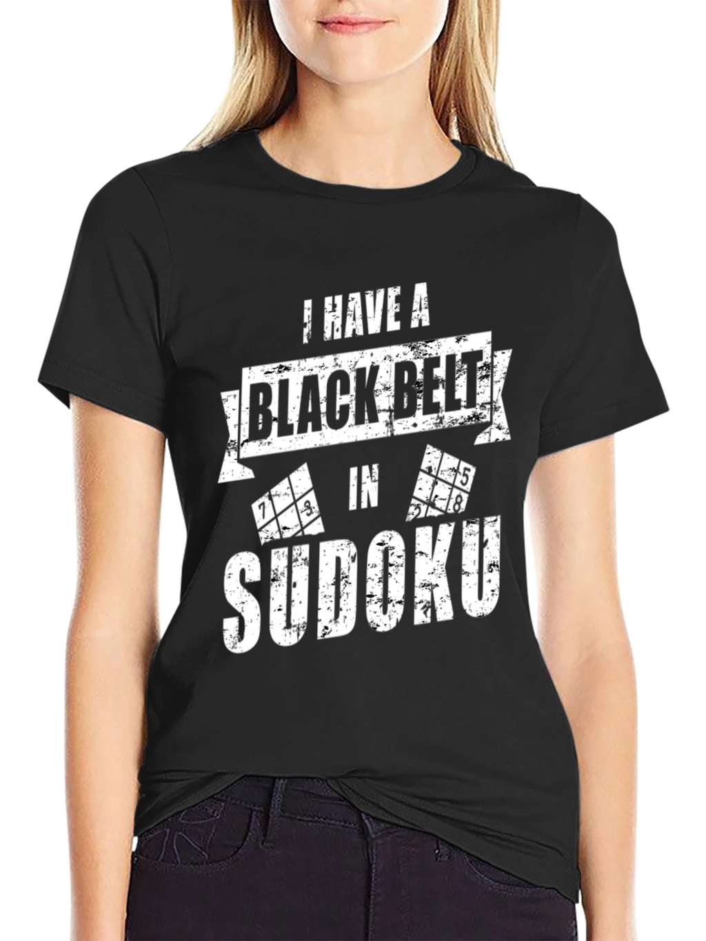 Black Belt Sudoku T-Shirt - Puzzle Master Tee