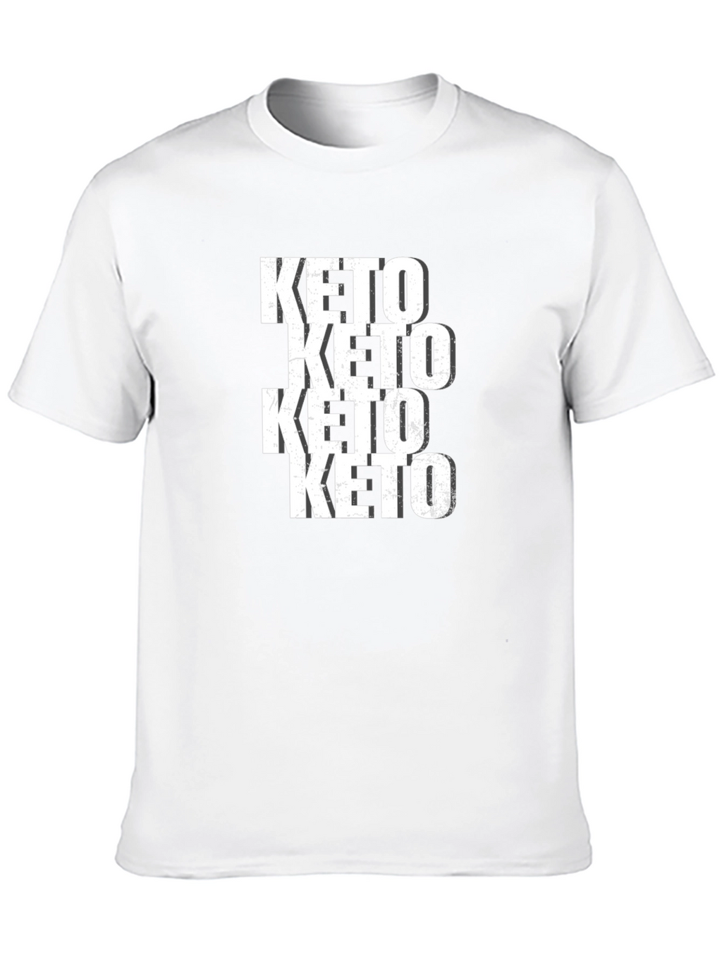 Keto Repeated Black Graphic Tee