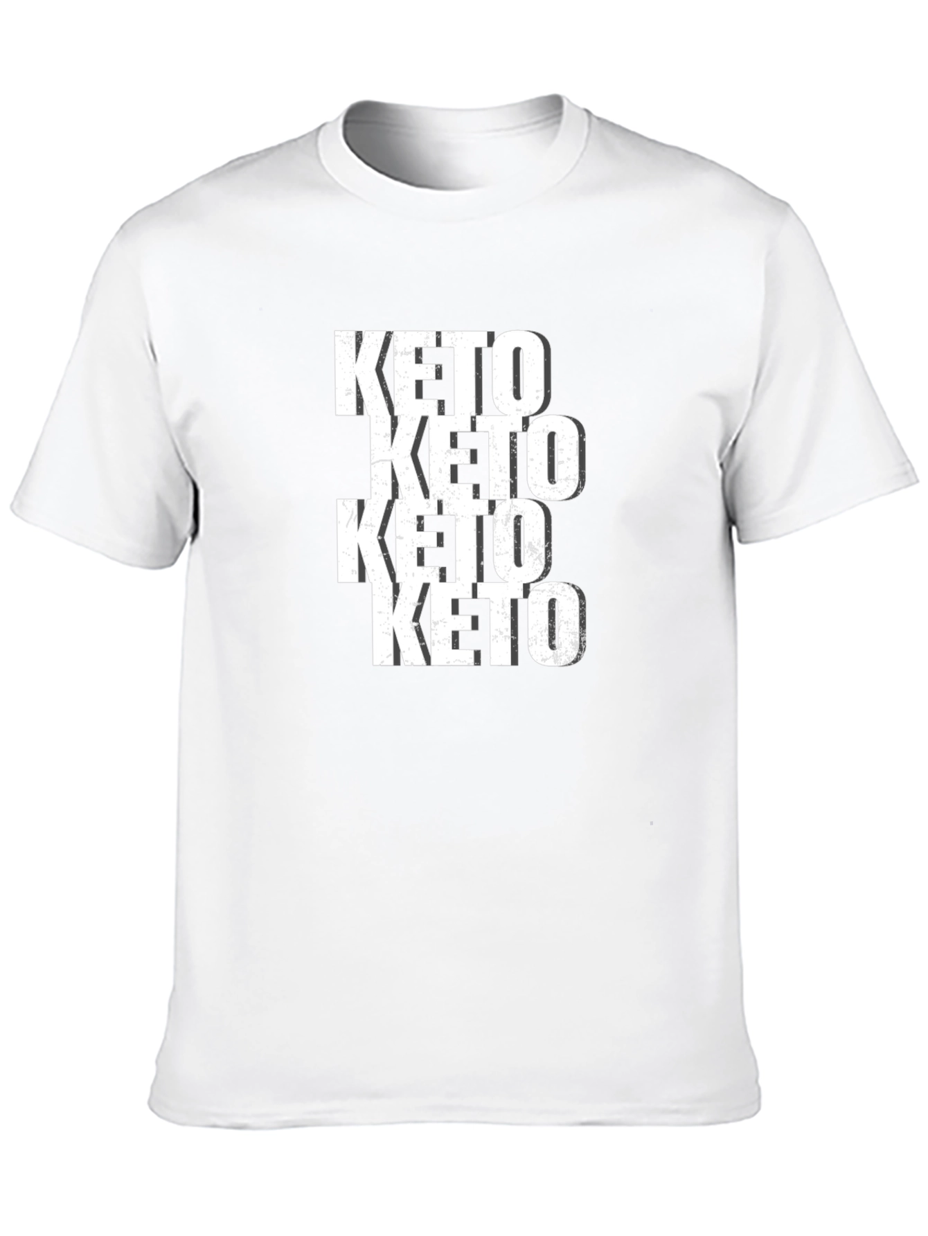 Keto Repeated Black Graphic Tee