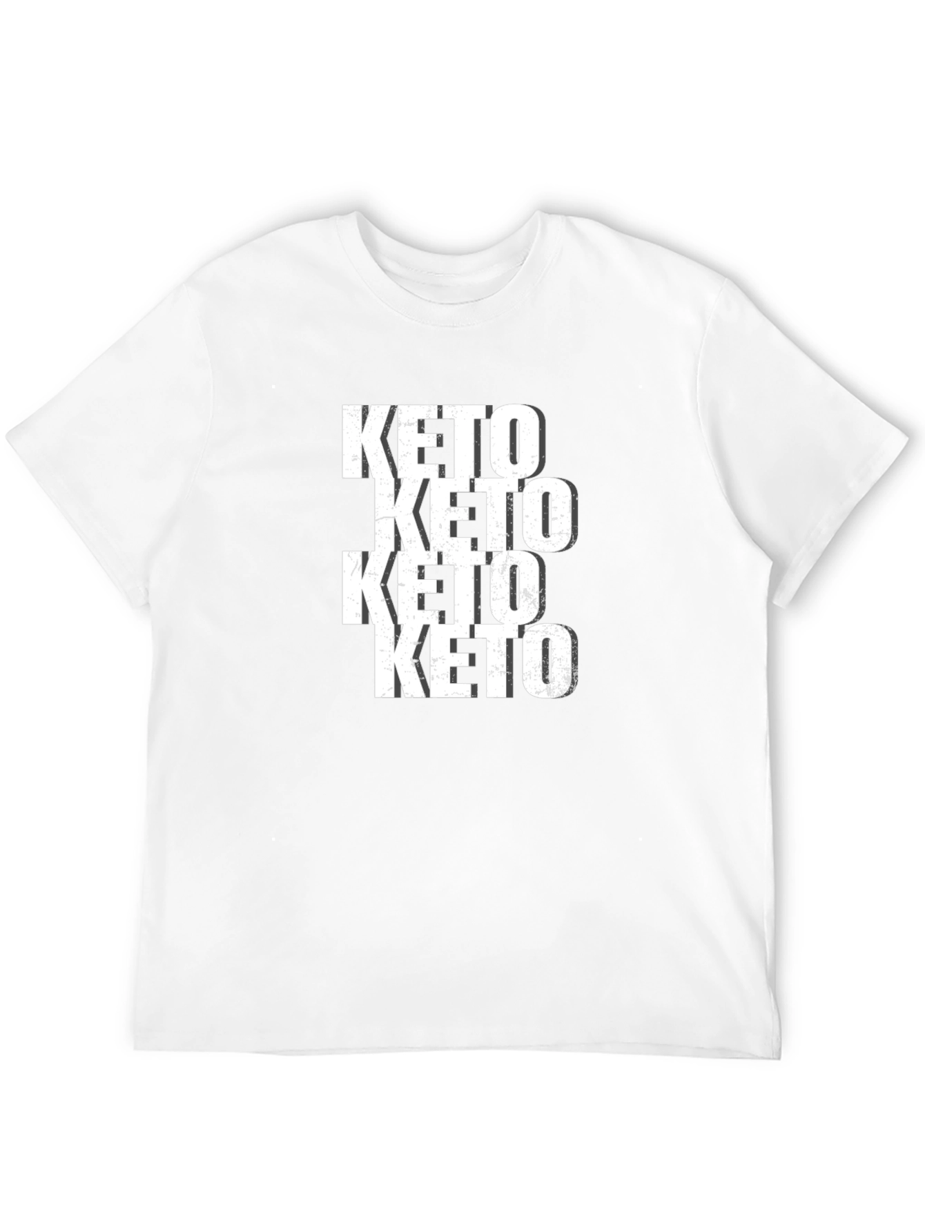 Keto Repeated Black Graphic Tee