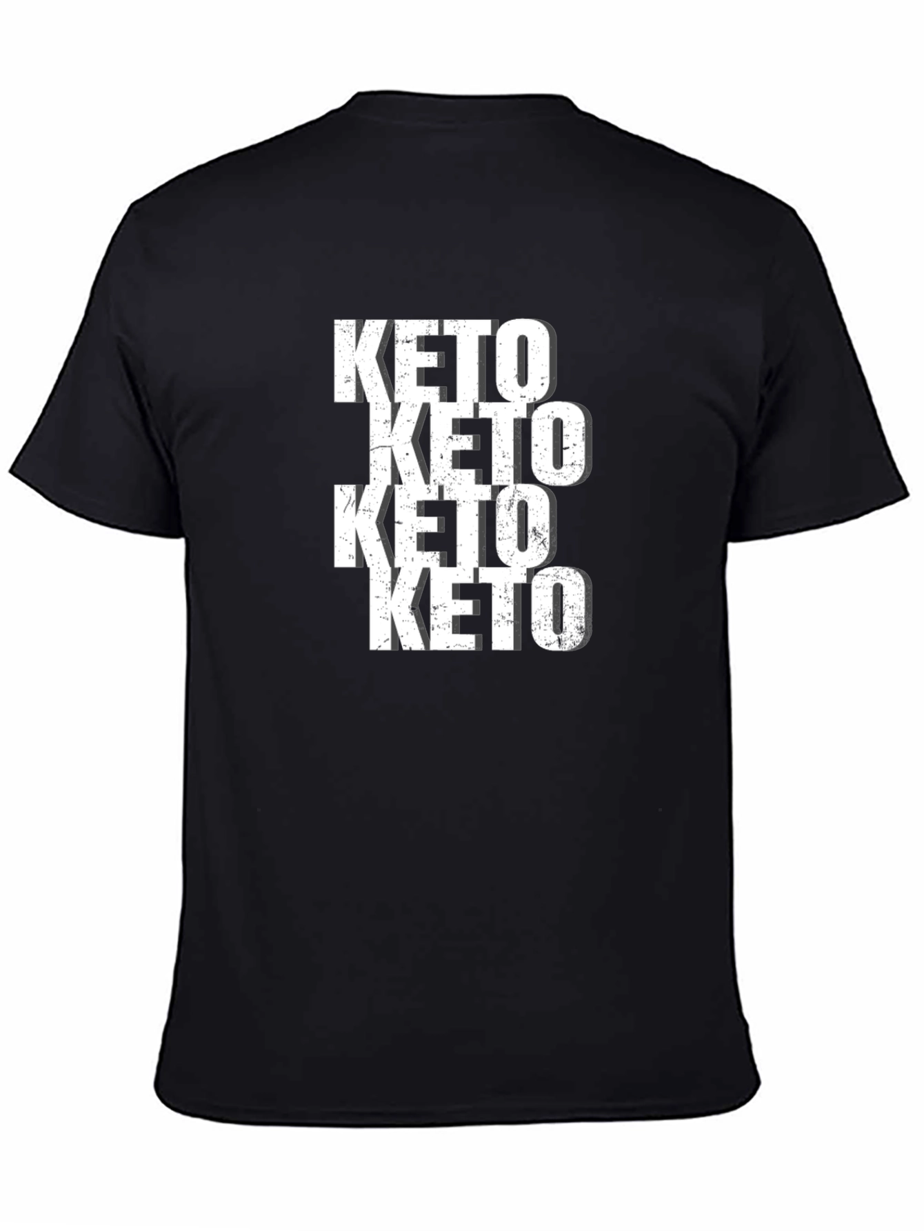 Keto Repeated Black Graphic Tee