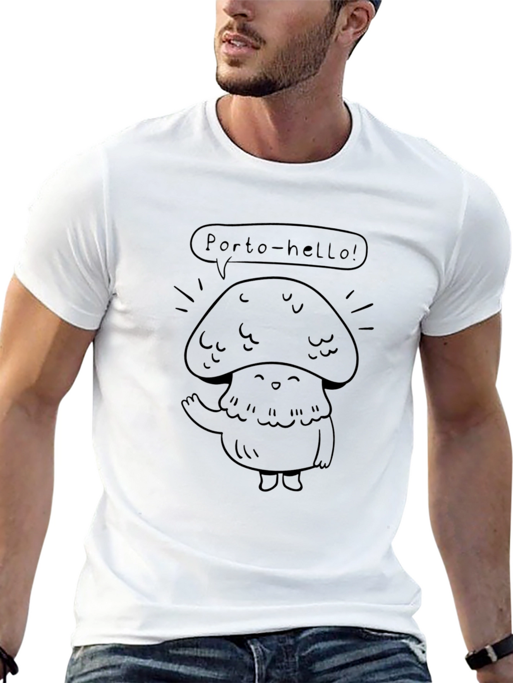 Porto-hello Mushroom Tee
