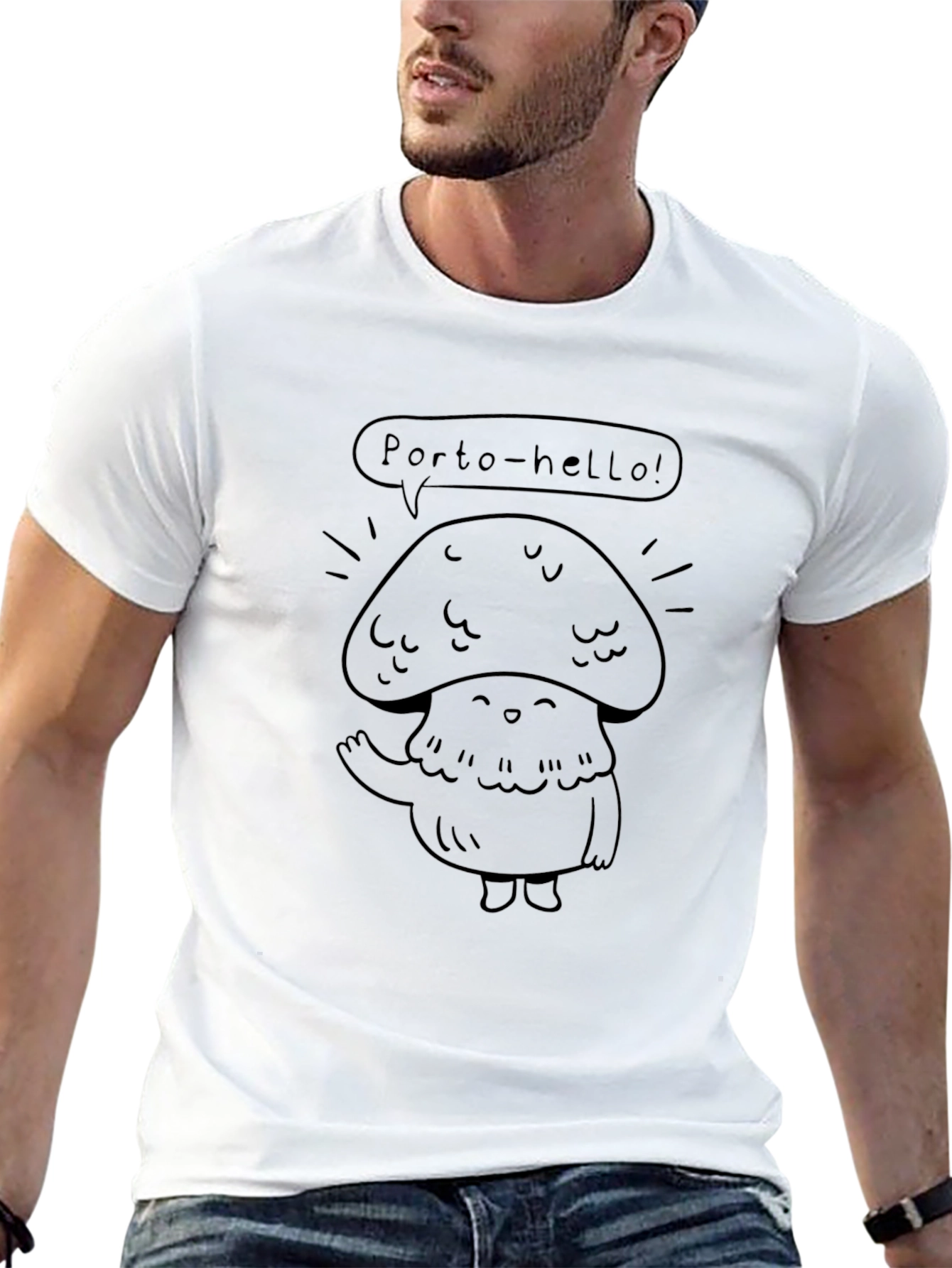 Porto-hello Mushroom Tee