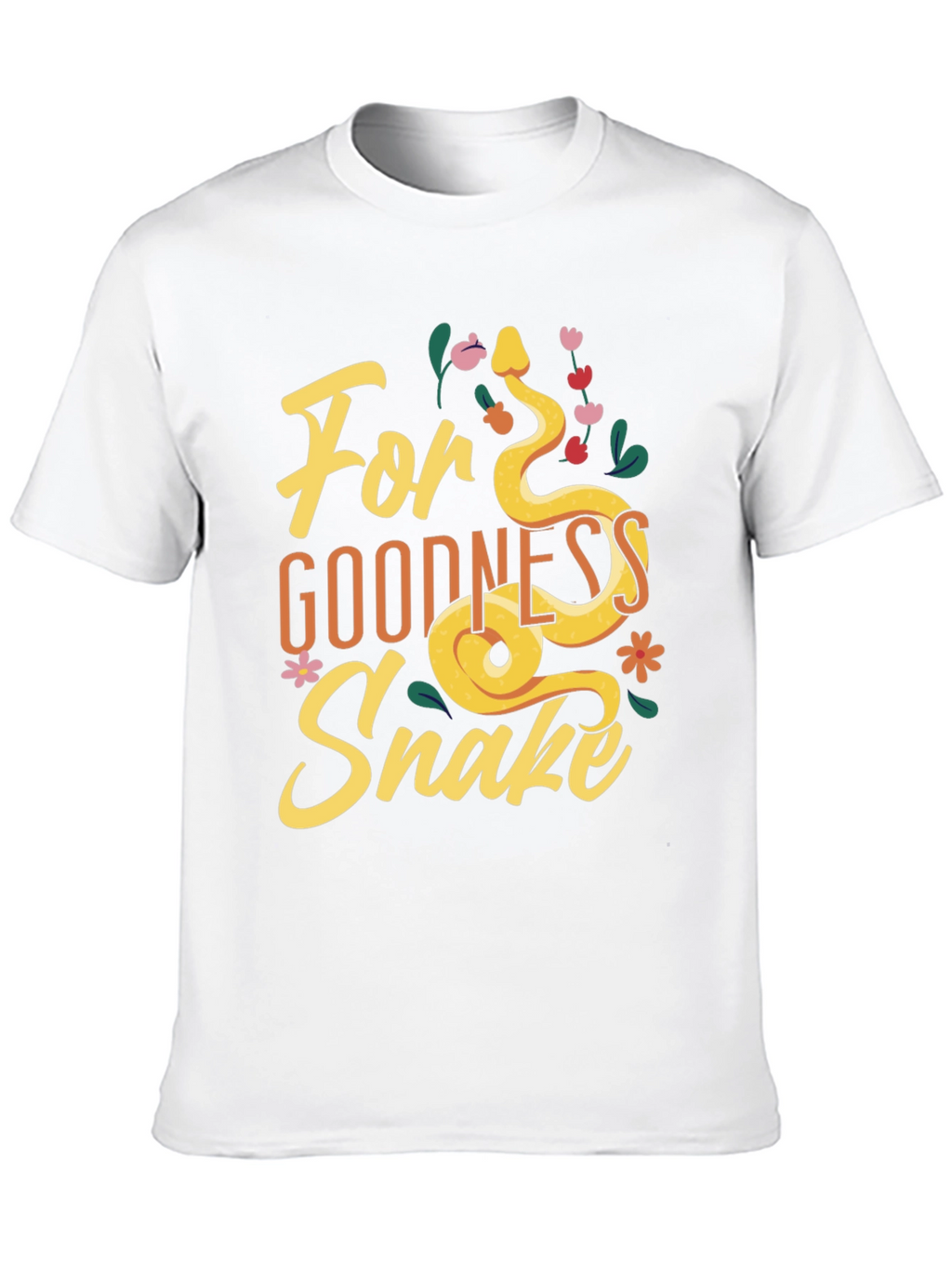For Goodness Snake T-Shirt - Black