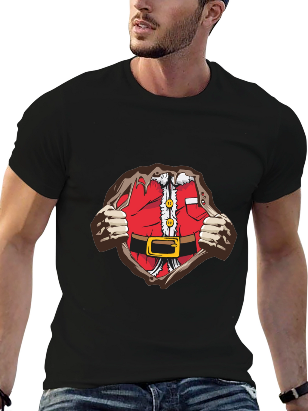 Santa Suit T-Shirt - Christmas Festive Tee