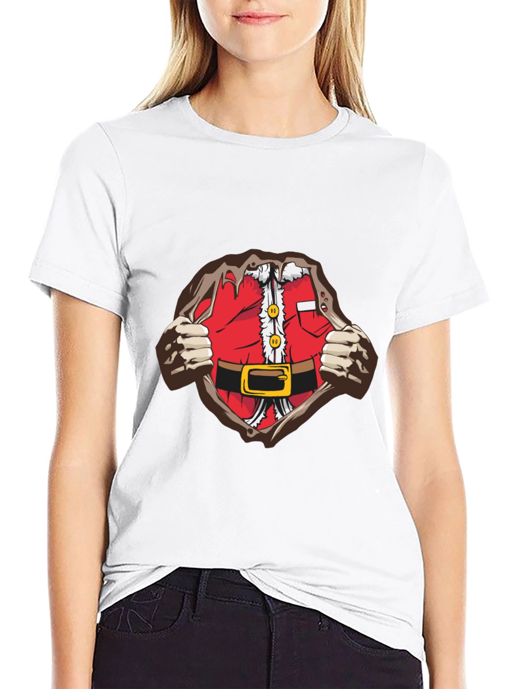 Santa Suit T-Shirt - Christmas Festive Tee