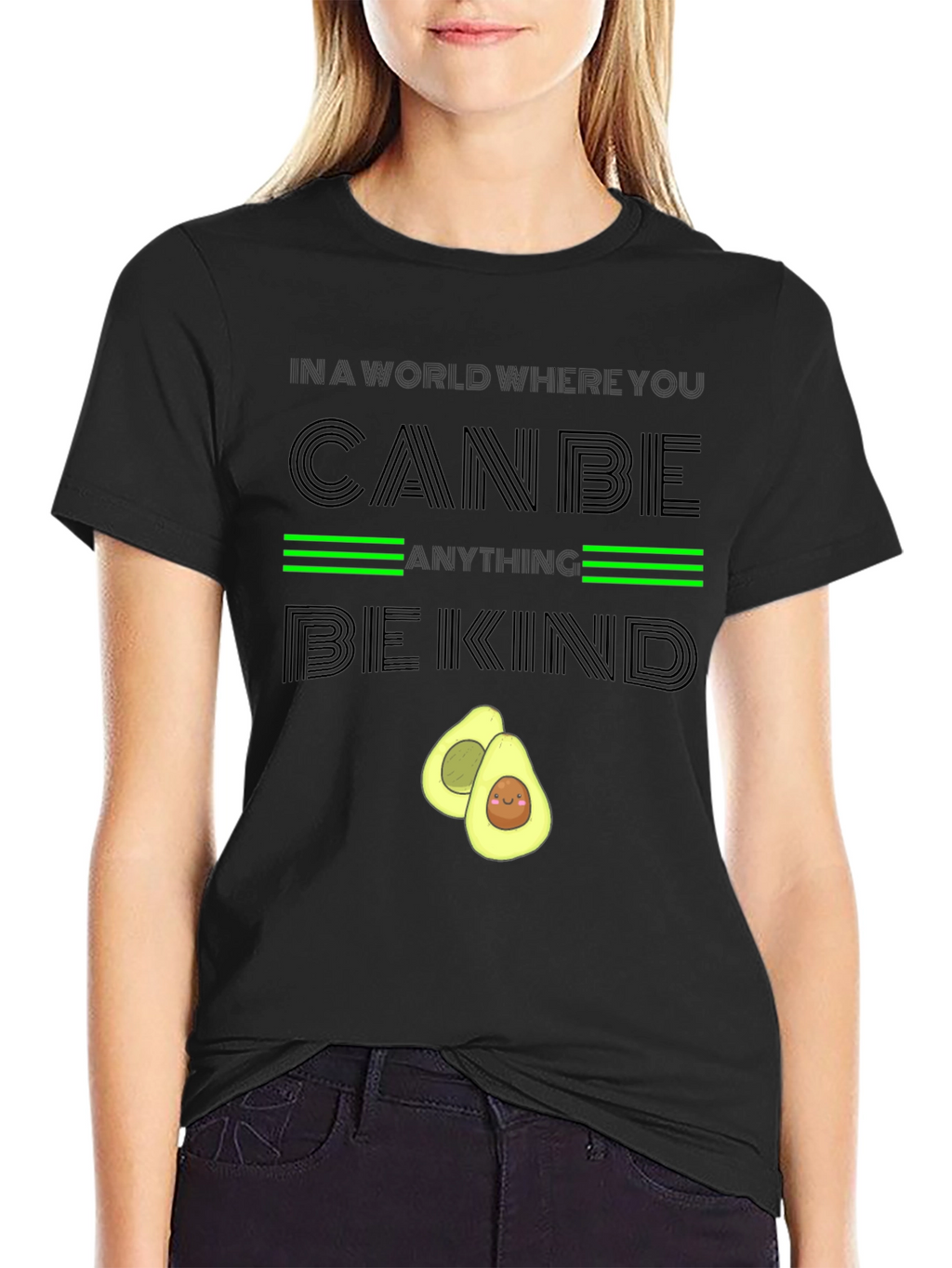 Be Kind Avocado Graphic Tee