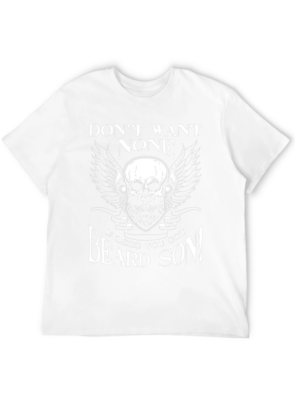 Beard Skull Graphic Tee - Dont Want None