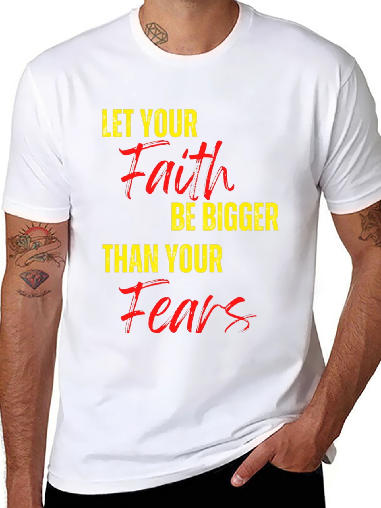 Faith Over Fears T-Shirt - Motivational Tee