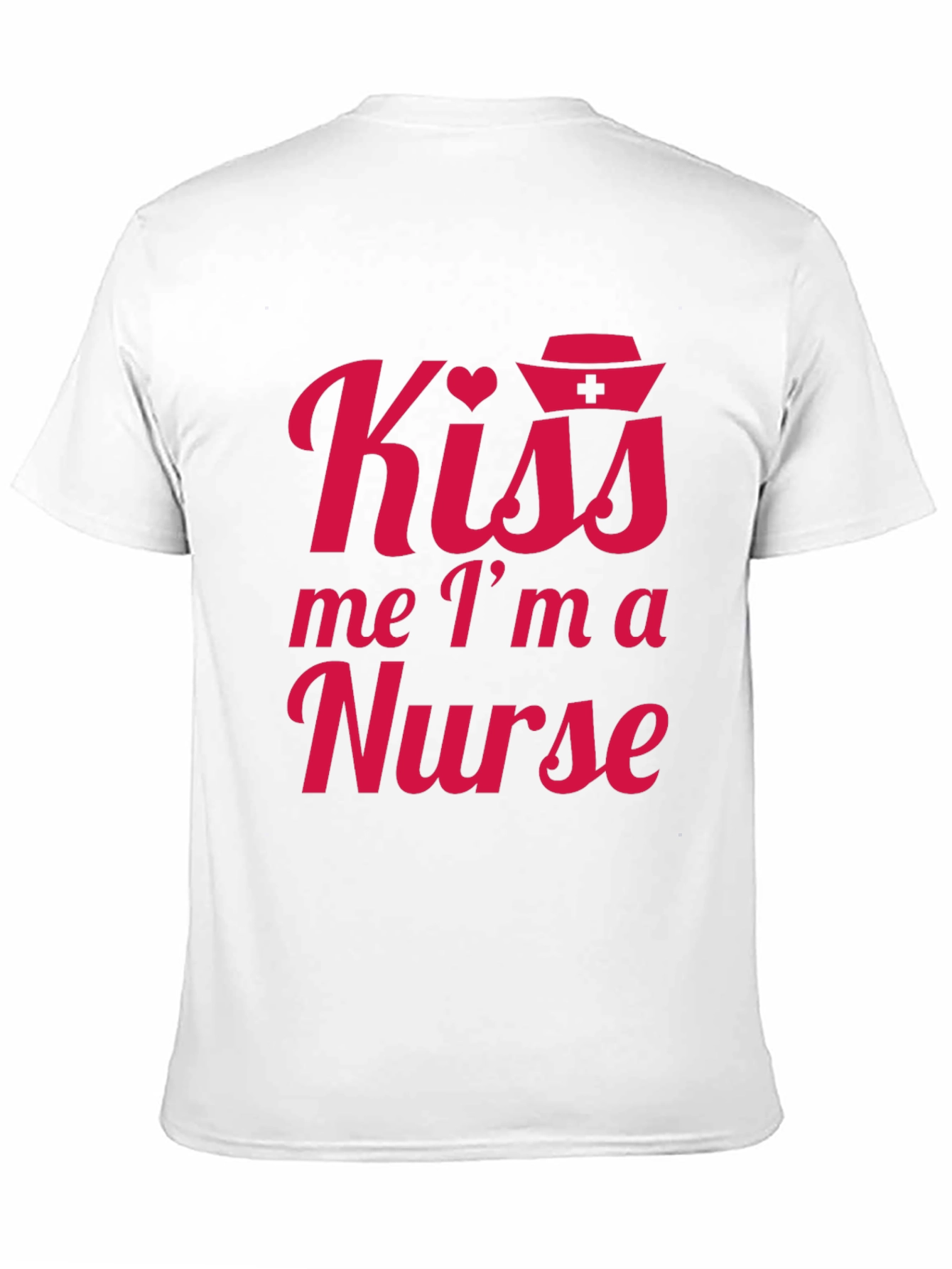 Kiss Me Im A Nurse Tee - Black